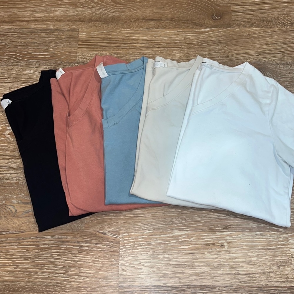 Bundle of 5 V neck Tee’s